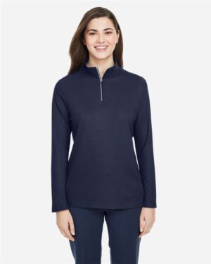 CORE365 Women's Fusion ChromaSoft™ Pique Quarter-Zip Pullover - Image 28
