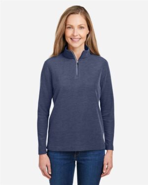 CORE365 Women's Fusion ChromaSoft™ Pique Quarter-Zip Pullover - Image 34
