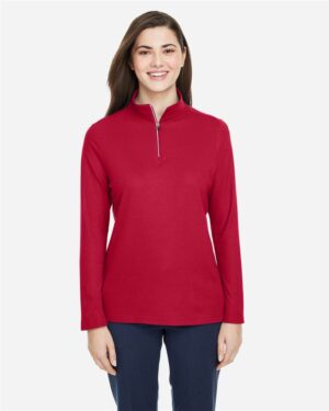 CORE365 Women's Fusion ChromaSoft™ Pique Quarter-Zip Pullover - Image 40