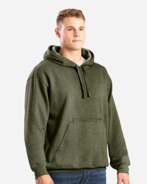 Berne Apparel Men's Heritage Zip Pocket Hooded Sweatshirt - Image 3