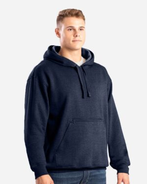 Berne Apparel Men's Heritage Zip Pocket Hooded Sweatshirt - Image 9
