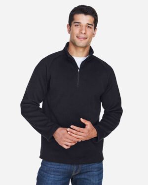 Devon & Jones Unisex Bristol Sweater Fleece Quarter-Zip Pullover - Image 3