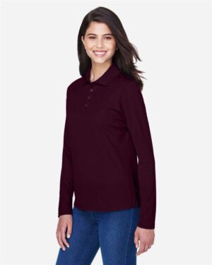 CORE365 Women's Pinnacle Performance Long Sleeve Piqué Polo - Image 9