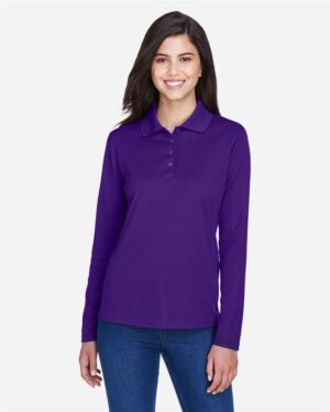 CORE365 Women's Pinnacle Performance Long Sleeve Piqué Polo - Image 18
