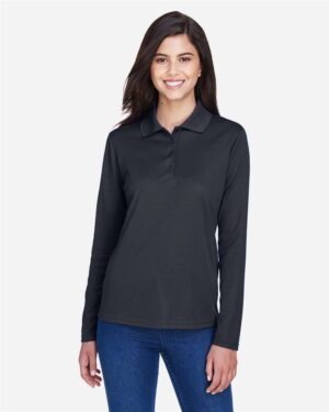 CORE365 Women's Pinnacle Performance Long Sleeve Piqué Polo - Image 23