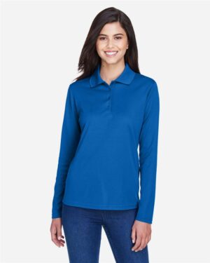 CORE365 Women's Pinnacle Performance Long Sleeve Piqué Polo - Image 43