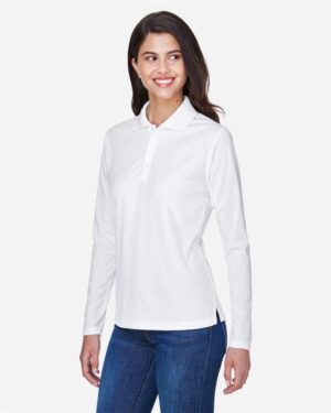 CORE365 Women's Pinnacle Performance Long Sleeve Piqué Polo - Image 49
