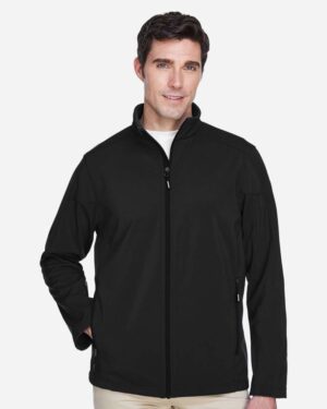 CORE365 Men's Cruise Two-Layer Fleece Bonded Soft Shell Jacket - Image 3