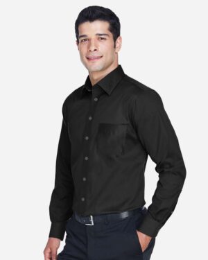 Devon & Jones Men's Crown Collection® Solid Stretch Twill Woven Dress Shirt - Image 4