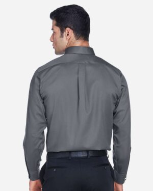 Devon & Jones Men's Crown Collection® Solid Stretch Twill Woven Dress Shirt - Image 10