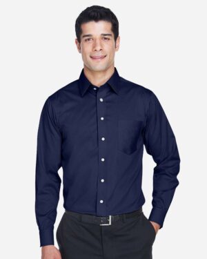 Devon & Jones Men's Crown Collection® Solid Stretch Twill Woven Dress Shirt - Image 13