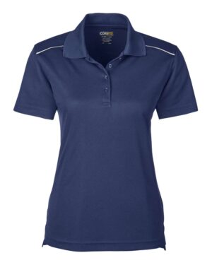 CORE365 Women's Radiant Performance Piqué Polo with Reflective Piping - Image 5