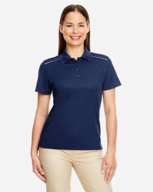 CORE365 Women's Radiant Performance Piqué Polo with Reflective Piping - Image 6