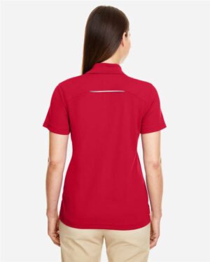 CORE365 Women's Radiant Performance Piqué Polo with Reflective Piping - Image 12