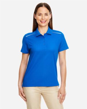 CORE365 Women's Radiant Performance Piqué Polo with Reflective Piping - Image 18
