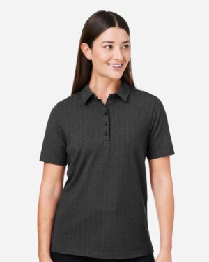 Devon & Jones Women's Crownlux Performance® Geo Polo - Image 4