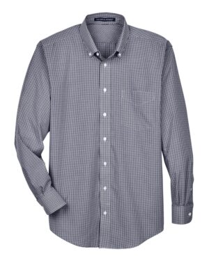 Devon & Jones Men's Crown Collection® Gingham Check Woven Dress Shirt - Image 11