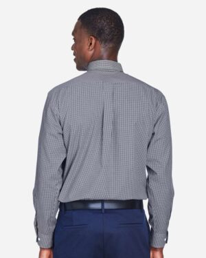 Devon & Jones Men's Crown Collection® Gingham Check Woven Dress Shirt - Image 15