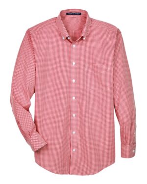 Devon & Jones Men's Crown Collection® Gingham Check Woven Dress Shirt - Image 16