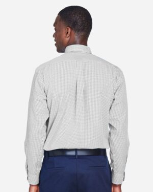 Devon & Jones Men's Crown Collection® Gingham Check Woven Dress Shirt - Image 25