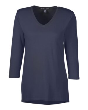 Devon & Jones Women's Perfect Fit™ Bracelet-Length V-Neck Top - Image 19
