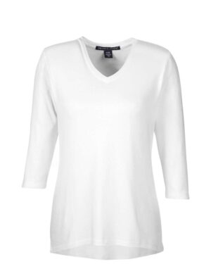Devon & Jones Women's Perfect Fit™ Bracelet-Length V-Neck Top - Image 23