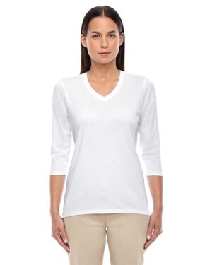 Devon & Jones Women's Perfect Fit™ Bracelet-Length V-Neck Top - Image 24