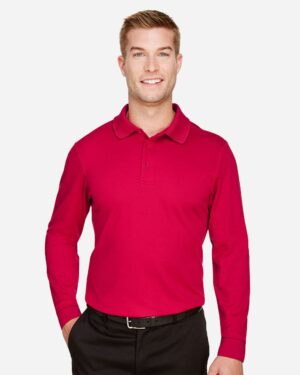 Devon & Jones Men's CrownLux Performance® Plaited Long Sleeve Polo - Image 13