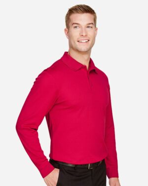 Devon & Jones Men's CrownLux Performance® Plaited Long Sleeve Polo - Image 14