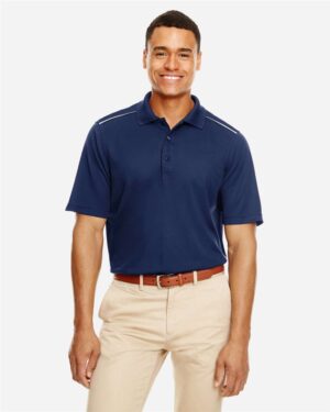 CORE365 Men's Radiant Performance Piqué Polo with Reflective Piping - Image 6