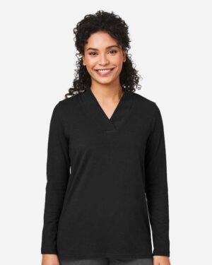 Devon & Jones Women's Raleigh Shawl Collar Knit Top - Image 4