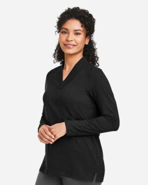 Devon & Jones Women's Raleigh Shawl Collar Knit Top - Image 5