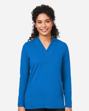 Devon & Jones Women's Raleigh Shawl Collar Knit Top - Image 10