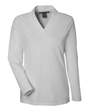 Devon & Jones Women's Raleigh Shawl Collar Knit Top - Image 13