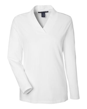 Devon & Jones Women's Raleigh Shawl Collar Knit Top - Image 25