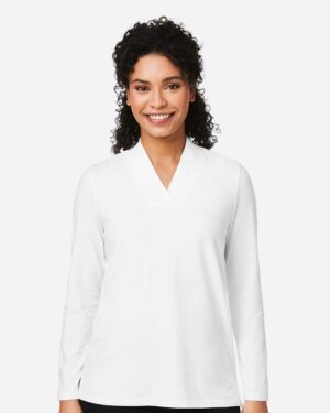 Devon & Jones Women's Raleigh Shawl Collar Knit Top - Image 28