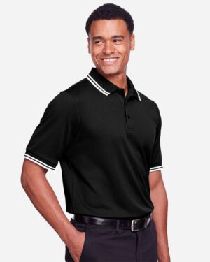 Devon & Jones Men's CrownLux Performance® Plaited Tipped Polo - Image 4