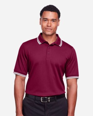 Devon & Jones Men's CrownLux Performance® Plaited Tipped Polo - Image 8