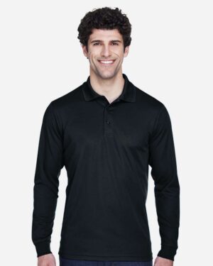 CORE365 Men's Tall Pinnacle Performance Long Sleeve Piqué Polo - Image 3