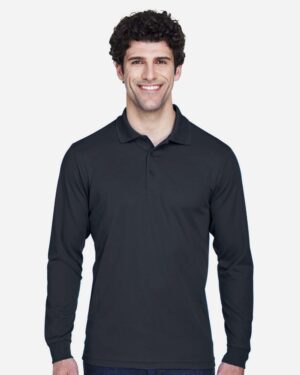 CORE365 Men's Tall Pinnacle Performance Long Sleeve Piqué Polo - Image 8