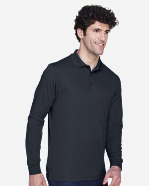 CORE365 Men's Tall Pinnacle Performance Long Sleeve Piqué Polo - Image 9