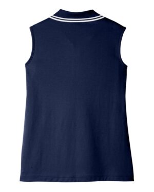 Devon & Jones Women's CrownLux Performance® Plaited Tipped Sleeveless Polo - Image 22
