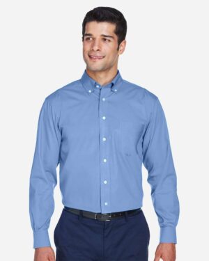 Devon & Jones Men's Crown Collection® Oxford Woven Dress Shirt - Image 8