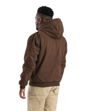 Berne Apparel Men's Heartland Washed Cotton Duck Hooded Jacket - Image 4