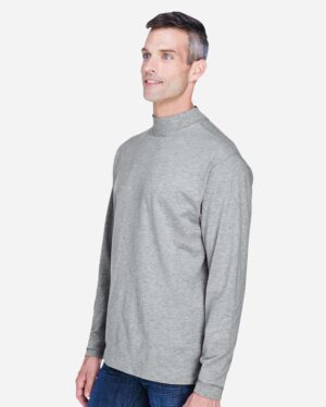 Devon & Jones Unisex Sueded Jersey Mock Neck T-Shirt - Image 9