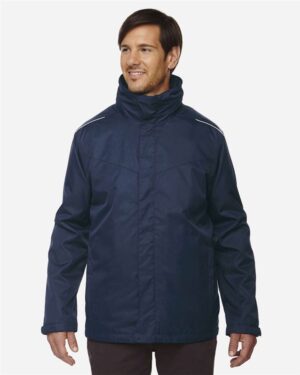 CORE365 Men's Tall Region 3-in-1 Jacket with Fleece Liner - Image 8