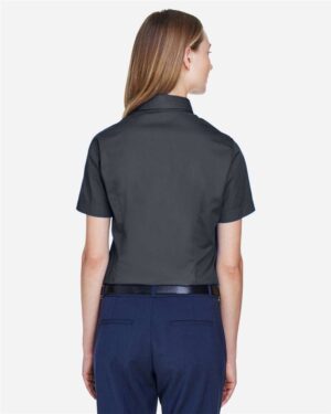 CORE365 Women's Optimum Short Sleeve Twill Shirt - Image 10