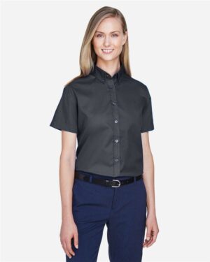 CORE365 Women's Optimum Short Sleeve Twill Shirt - Image 8