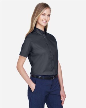 CORE365 Women's Optimum Short Sleeve Twill Shirt - Image 9