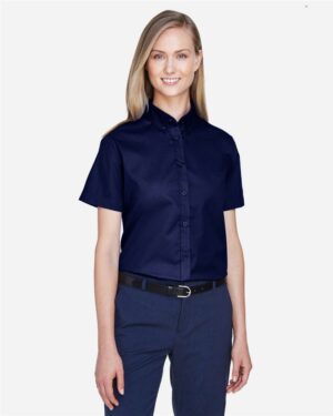 CORE365 Women's Optimum Short Sleeve Twill Shirt - Image 13